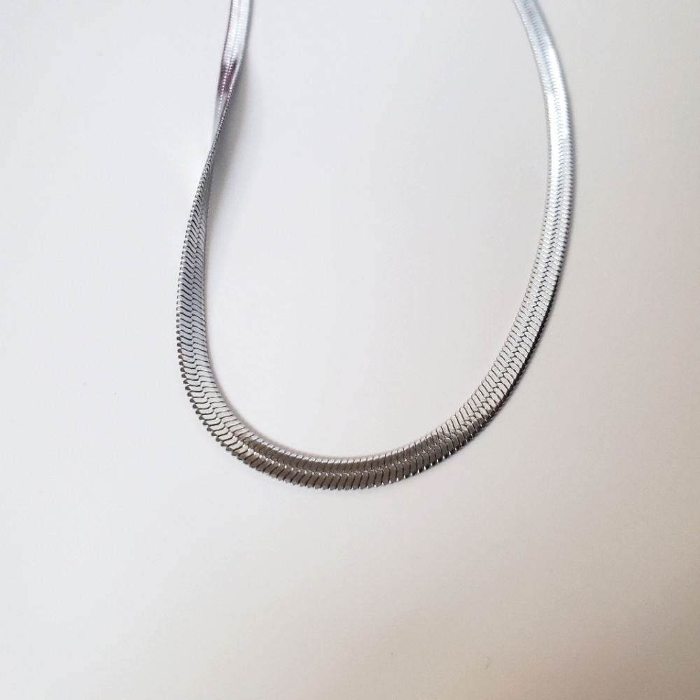 🌟 EVRY JEWELS Shining Snake Stainless Steel Necklace 🌟